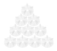 PENIKOKO 10pcs Nail Polish Practice Holder Fake Nails Display Board Stand on Stand Hand Transparent