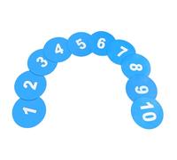 PENIKOKO 10pcs Non-slip Numbered Spot Markers Flat Football Training Discs for Soccer Basketball Agility Speed Drills with Anti-slip Base for Teamwork and Strategy Development