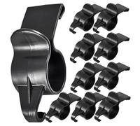 PENIKOKO 10pcs Plastic Car Trunk Hooks Umbrella Towel Organizer Multipurpose Storage Hangers for Back Seat and Doorway Heavy-Duty Car Accessories for Efficient Space Management