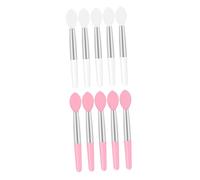 PENIKOKO 10pcs Portable Mini Lip Brush Silicone Lipstick Brush Applicator for Lip Gloss Cosmetics Makeup Tool for Travel Use