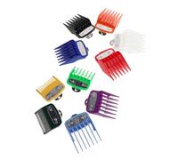 PENIKOKO 10pcs Professional Hair Clipper Combs Stainless Steel Replacement Guards Precision Cutting Guides for Hair Trimmer Barber Supplies