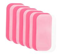 PENIKOKO 10pcs Reusable Silicone Eyelash Lash Pads for Extensions Forehead False Lash Holder for Women Pink and Transparent for Beauty Salon Use