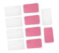 PENIKOKO 10pcs Reusable Silicone Eyelash Lift Pads Flexible Anti-fall Lash Extension Stickers for Beauty Salons Adhesive Lash Grafting Pallet with Pink and Transparent Thin Design