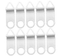 PENIKOKO 10pcs Silent Quartz Clock Movement Hooks Wide Slot Fixing Clip Kit for Wall Clock Hanging Metal Hangers for Office Bedroom Living Replacement Parts