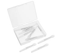 PENIKOKO 10pcs Silicone Lip Brush Set Applicator for Lipstick Lip Gloss and Mask Portable Mini Brush Kit
