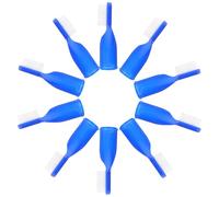 PENIKOKO 10pcs Soft Bristle Prison Finger Toothbrushes Small Disposable Half-Finger Oral Cleaning Brushes for Correctional Facilities and Medical Use