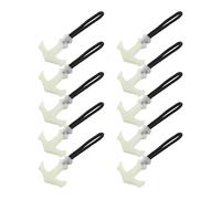 PENIKOKO 10pcs T Handle Zipper Pull Extenders for Zippers with Ergonomic Design and Wider Pull Surface, Made of Sturdy Rope and Silicone, for Sports Equipment and Winter Coats