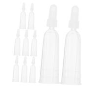 PENIKOKO 10pcs Transparent Ampule Tip Replacement Caps with Flexible Curved Neck Dropper Caps for Liquid Dispensing for Precise Use Portable Design
