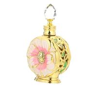 PENIKOKO 12ml Glass Essential Oil Bottle with Creative Rose Design Black Cosmetic Storage Container Easy to Use Sturdy for Daily Use and Travel