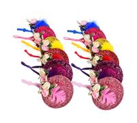 PENIKOKO 12pcs Adjustable Strap Chicken Hats for Small Pets Lightweight Breathable Mini Caps for Roosters Hens Ducks Parrots Hamsters and Poultry Accessories