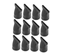 PENIKOKO 12Pcs Black Hair Dryer Nozzle Reusable Nylon Blow Dry Diffuser Replacement Attachments for Frizz Reduction and Shine Enhancement