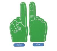 PENIKOKO 12pcs Bright Green Foam Fingers Cheerleading Props Party Noise Makers for Sports Teams Basketball Football Baseball Tennis Cheering Accessories