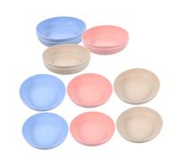 PENIKOKO 12pcs Cat Feeding Bowls Cat Food Dishes for Wet Dry Food for Kittens Easy to Clean Ergonomic Design Beige