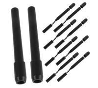 PENIKOKO 12pcs Eyebrow Pencil Extenders with Soft Brow Brush Portable Pencil Lengthener for Precise Shaping and Enhanced Control Compatible with Various Brands Gentle Skin for Makeup