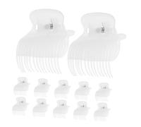 PENIKOKO 12pcs Hair Curler Claw Clips Heat Insulation Roller Jaw Clamps for Hair Sectioning Smooth Protective Coating Easy DIY Styling for Women