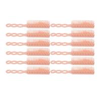 PENIKOKO 12Pcs Heat Resistant Anti-Static Hair Styling Combs Set, Professional Plastic Salon Hairdressing Tools for Women and Hair Stylists, Pink Smoothing Barber Combs for Daily Use