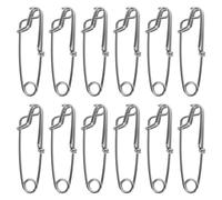 PENIKOKO 12pcs Heavy Duty Stainless Steel Fishing Tackle Clips with Closed and Open Eye Snap Connectors for Offshore Sea Fishing Quick Release Lure and Hook Snap Buckles for Tuna and