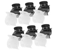 PENIKOKO 12pcs Hot Roller Clips Hair Curler Styling Clamps Plastic Volumizing Roller Clips for Women Girls Curling Iron Hair Wrap Curler