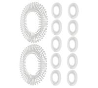 PENIKOKO 12pcs Invisible Elastic Hair Combs Flexible Circle Combs for Styling for Back of Head and Crown Parting