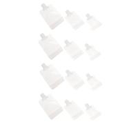 PENIKOKO 12pcs Leakproof Empty Lotion Bag Set 30ml, 50ml, 100ml Compact Liquid Sub Bags Suction Spout for Travel Shampoo Cream Sample Storage
