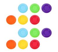 PENIKOKO 12pcs Small Plastic Roach Feeder Bowls 1.34inch Food Dishes for Terrariums, Insect Feeding Bowls for Crickets, Dubia Roaches, Hermit Crabs and Small Reptiles Random Color
