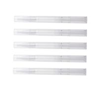 PENIKOKO 12pcs Transparent Empty Liquid Tubes with Brush Tip Refillable Nail Oil Pen Applicators for Lip Gloss Essential Oils Nail Polish Portable Cosmetic Containers for Travel and DIY
