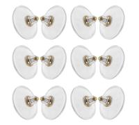 PENIKOKO 12pcs Waterproof PVC Suction Cups with 55mm Screw Rods and Plastic Nuts M6 - Window Sucker Pads for Bathroom, Glass, Car, and Outdoor Storage Hooks