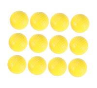 PENIKOKO 12pcs Yellow Lightweight Foam Golf Balls for Indoor Outdoor Swing Training Practice Suitable for All Ages and Skill Levels