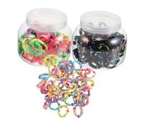 PENIKOKO 150pcs Multicolor Mini Elastic Hair Ties for Soft Durable Ponytail Holders Breathable Hair Accessories Bright Fun Colors Summer Use