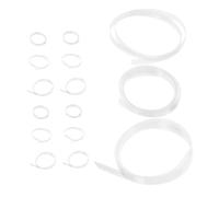 PENIKOKO 15pcs Eyeglass Temple Cushions Heat Shrink Tubing Arm Sleeves Non-slip Glasses Grips Soft Comfortable Fit for Ear Protection Easy to Install Suitable for Daily and Outdoor Use