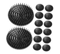 PENIKOKO 15pcs Portable Scalp Care Brush with Ergonomic Grip for Travel Multi Use Hair Wash and Shower Scrubber Gentle Scalp Massager for Shampooing Dandruff Removal and Relaxation