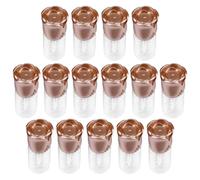 PENIKOKO 15pcs Rose Shaped Lip Gloss Tubes with Screw Caps Creative DIY Lip Balm Containers Leak-resistant Cosmetic Bottles for Travel Daily Use and Making