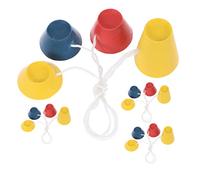 PENIKOKO 16Pcs Rubber Golf Tees with Multi Height Ball Holders for Practicing Outdoor Driving Range Accessories Strong Elasticity and Stability for Beginners and Golf Lovers