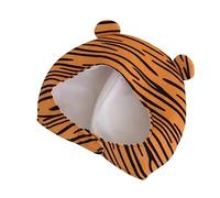 PENIKOKO 1Pc Tiger Hat Costume Decor for Carnival Funny Photo Prop Headdress for Parties Comfortable Material Adorable Striped Design for Group Photos