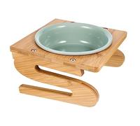 PENIKOKO 1set Elevated Ceramic Cat Bowls Base for Comfortable Feeding Reduces Reflux and Easy to Clean for Cats and Kittens