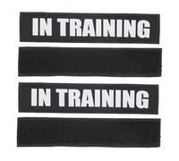 PENIKOKO 2 Pairs Reflective Dog Vest Patch Self-adhesive PU Stickers for Pet Harness Removable Decorative Service Dog Label for Training S Easy to Apply for Parties and Walks