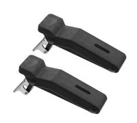 PENIKOKO 2 Pcs Flexible Black Rubber Draw Latch with Concealed Stainless Steel Keeper for Cooler and Cargo Box Shock Absorbing Elastomer Fastener Front Storage Rack Lock Replacement