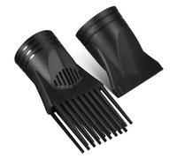 PENIKOKO 2 Pcs Hair Dryer Diffuser Nozzle Plastic Attachments for Curling and Smoothing Hair Styles Including Concentrator and Comb Nozzle for Versatile Styling Curly and