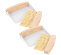 PENIKOKO 2 Sets Mini Desktop Cleaning Brush with Dustpan for Keyboard and Computer Lightweight Detailing Tool for Car Vents and Reach Spaces Portable Sweeper Kit for Electronics and Home