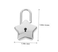 PENIKOKO 2 Sets Star Shaped Mini Padlock with Keys Durable DIY Lock for Diary Jewelry Box Backpack Luggage Personal Security and Travel Protection
