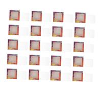 PENIKOKO 20 Sets Square Eyelash Organizing Boxes with Window False Lashes Holders for Makeup Storage Portable Empty Eyelash Packaging Trays to Securely Store and Display Fake Lashes