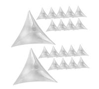 PENIKOKO 200pcs Transparent Stair Dust Corners Triangle Corner Guards for Cabinets Easy Installation Decorative Staircase Protection
