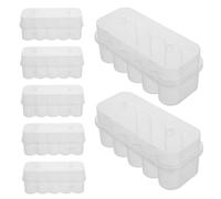 PENIKOKO 20pcs Clear Plastic Vial Storage Box with Design Fit for Standard Vials Secure Sealing Freezer Organizer Compact Medical Laboratory Container for Sample Management