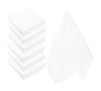 PENIKOKO 20Pcs Disposable Microfiber Cleaning Towels Dry Hand Napkins for Camping Outdoor Barbecue Travel and Home Use White