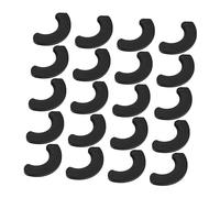 PENIKOKO 20pcs Dumbbell Holder Protection Pads Black Shock Absorbing Fitness Tool Cushions for Home Gym Equipment Slip Vibration Dampening Pads