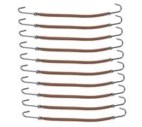 PENIKOKO 20pcs Elastic Ponytail Holder Hooks Hair Braiding Clips Coffee Color Hair Accessories for Women Girls Styling Updo