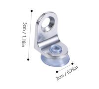 PENIKOKO 20pcs Glass Shelf Support Pegs with Suction Cups Corrosion-Resistant Alloy Brackets for Kitchen Cupboards and Cabinets Easy to Install Cabinet Clips for Glass Shelves