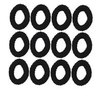 PENIKOKO 20PCS High Elastic Jacquard Hair Ties Black Binding Hair Ropes Simple Chic Ponytail Holders Non-slip for Women Everyday Wear and Stylish Hold