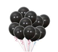 PENIKOKO 20pcs Matte Black Round Latex Balloons Premium Party Decorations for Birthday Wedding Halloween Engagement Indoor Outdoor Festive Use
