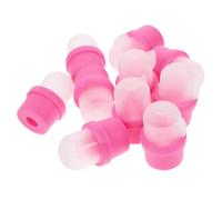 PENIKOKO 20pcs Reusable Silicone Nail Art Soak Off Caps Finger Nail Polish Remover Wraps Soft Comfortable Gel Polish Removal Tool for Artificial and Natural